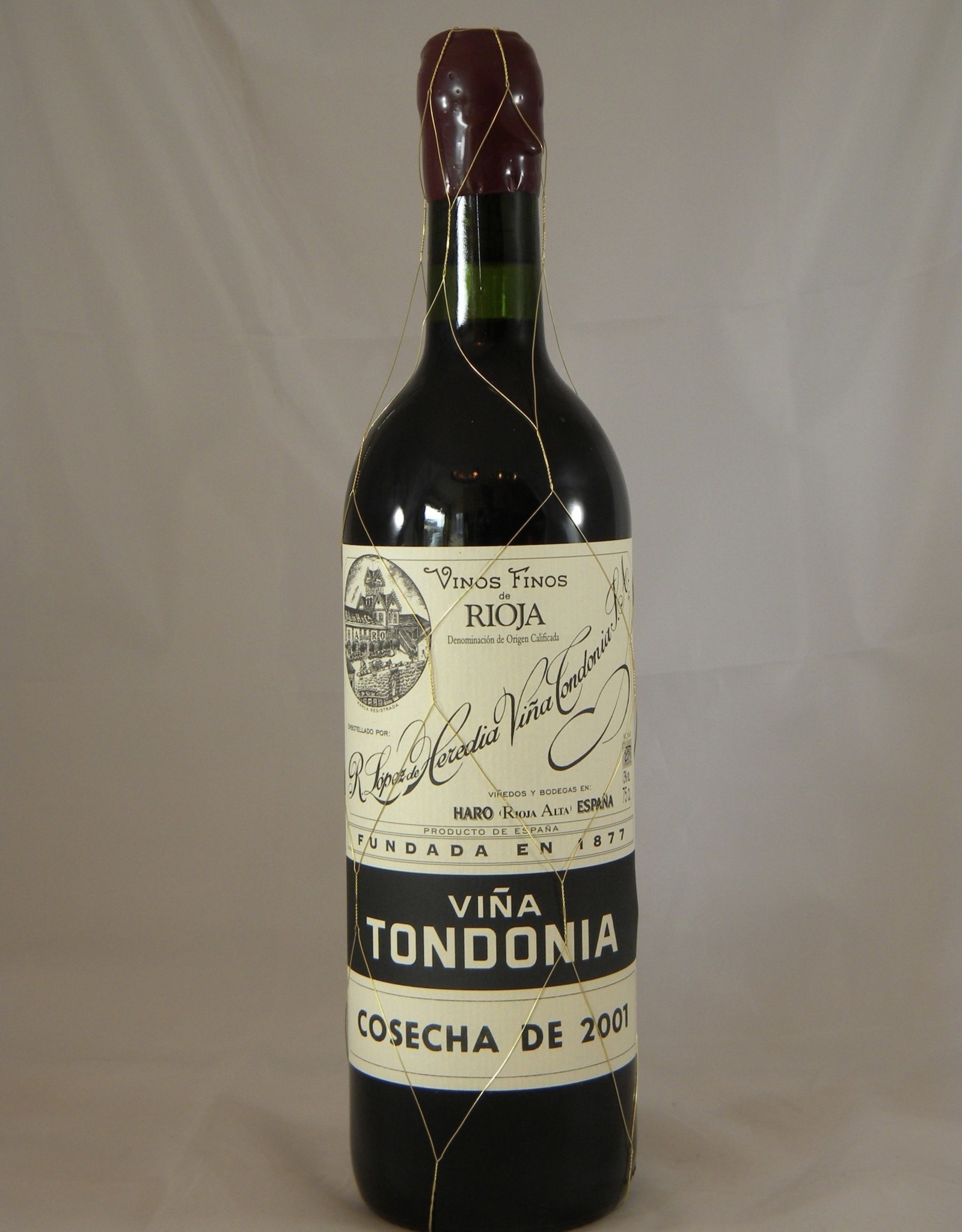 R Lopez de Heredia Rioja Gran Reserva Vina Tondonia 2001