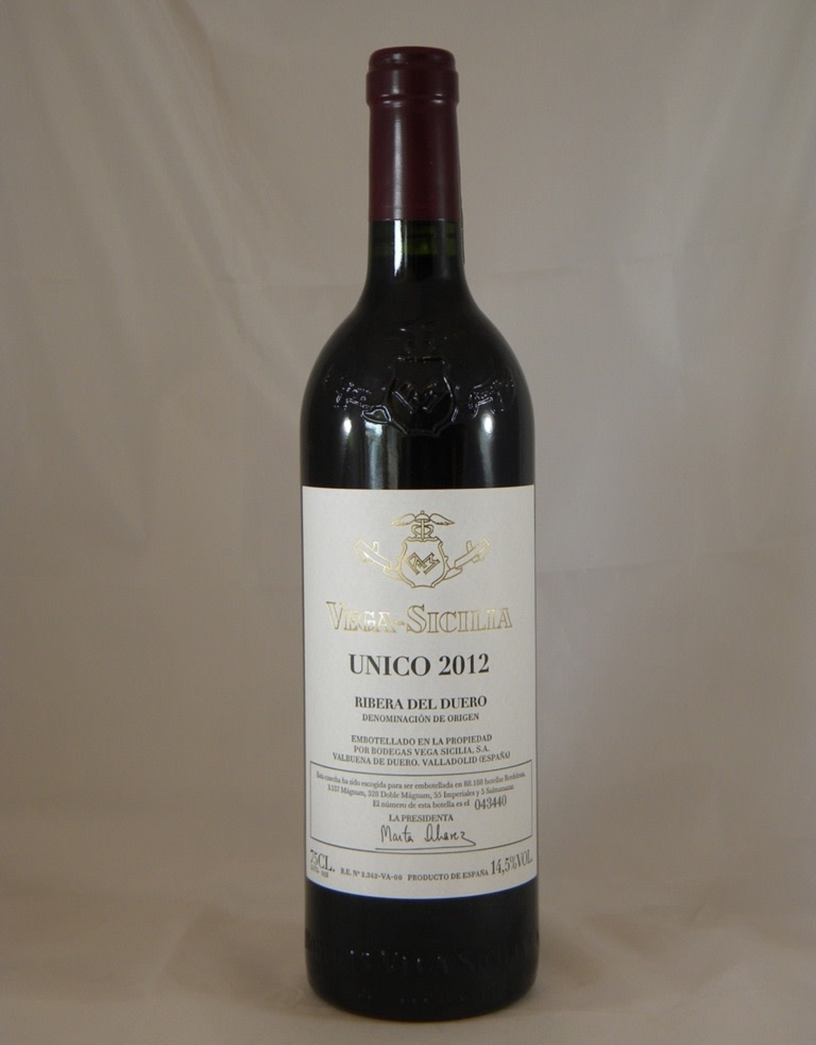 Vega Sicilia Unico Ribera del Duero 2012