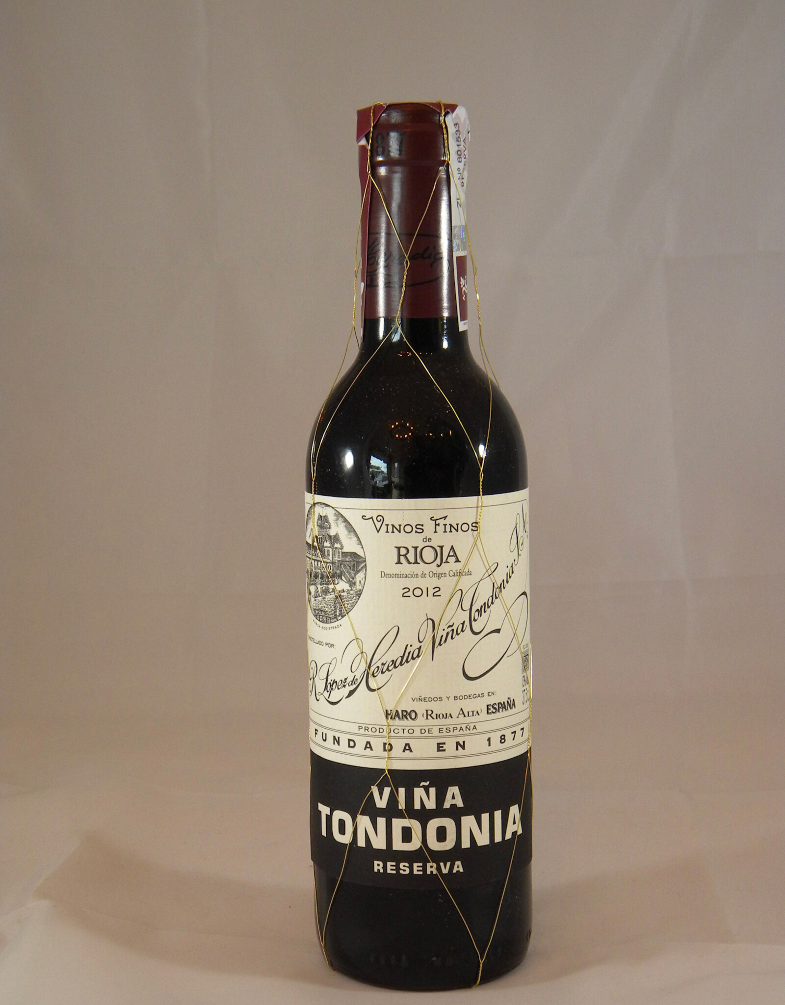 Lopez de Heredia R Lopez de Heredia Rioja Reserva Vina Tondonia 375ml 2012