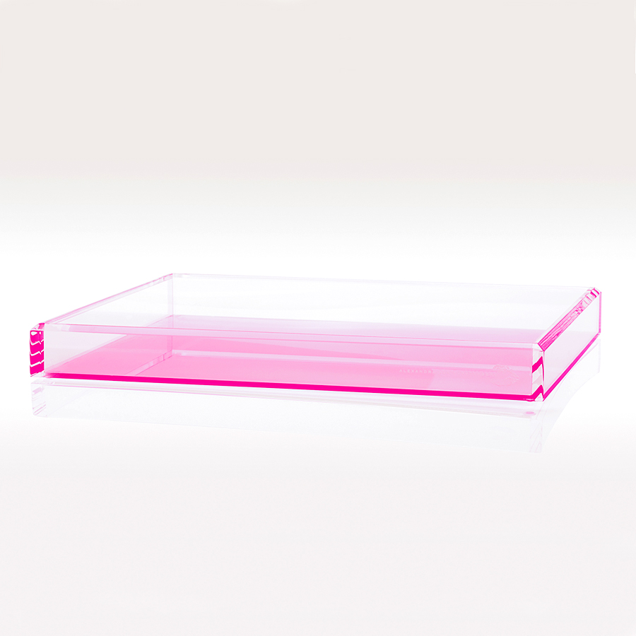 AVF Acrylic Decorative Tray in Rose