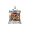 MATCH MATCH PEWTER GLASS CANISTER SMALL