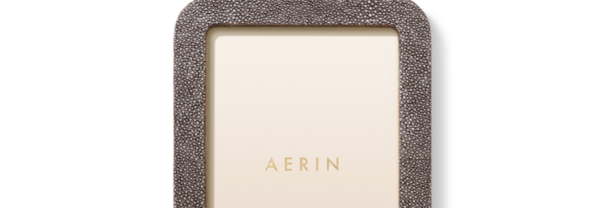 AERIN MODERN SHAGREEN FRAME CHOCOLATE 5X7