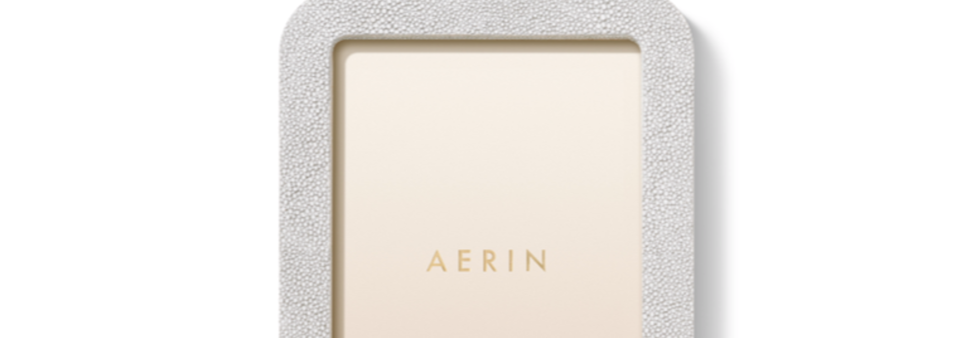 AERIN MODERN SHAGREEN FRAME DOVE 5X7