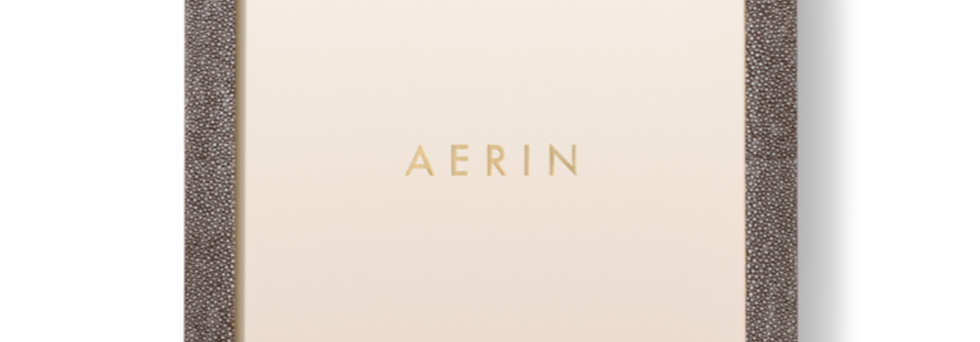 AERIN MODERN SHAGREEN FRAME CHOCOLATE 8X10