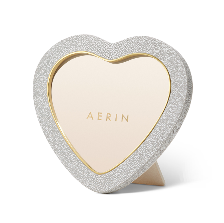 AERIN SHAGREEN HEART FRAME