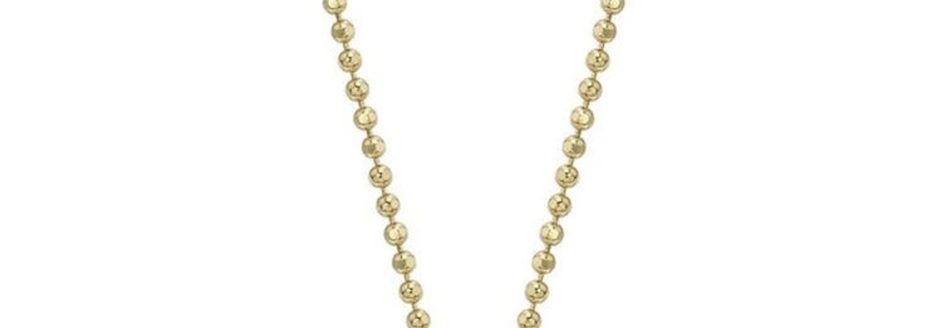 ANITA KO SMALL PALM LEAF NECKLACE YELLOW GOLD