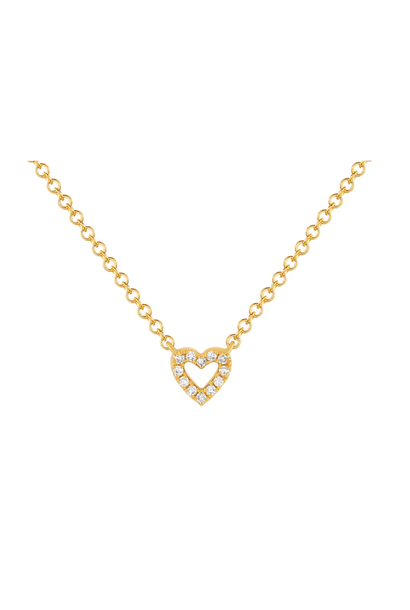 DIAMOND OPEN HEART NECKLACE EF COLLECTION