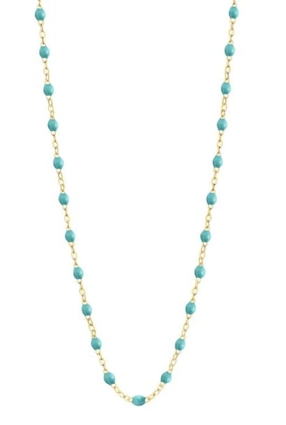 GIGI CLASSIC NECKLACE 16.5-TURQ/GRN