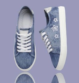 Lavish Canvas Denim Blue Sneakers