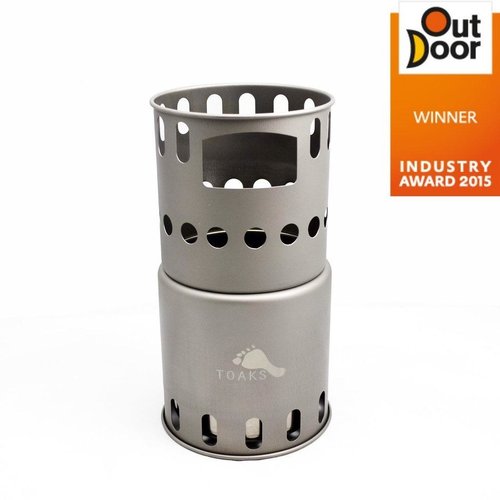 TOAKS Toaks Titanium Backpacking Wood Burning Stove TOAKS Toaks Titanium Backpacking Wood Burning Stove