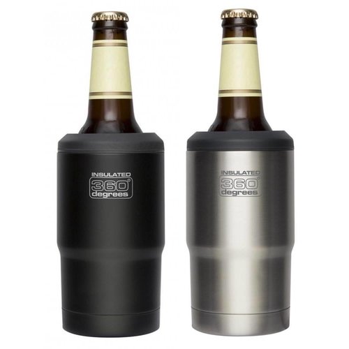 360 DEGREES 360 Degrees Stainless Steel Vacuum Insulated Beer Cozy 360 DEGREES 360 Degrees Stainless Steel Vacuum Insulated Beer Cozy