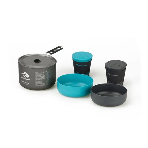 SEA TO SUMMIT Sea To Summit Alpha 1 Pot Cook Set 2.1 (1.9L Pot Plus 2 Bowls And 2 Insul Mugs) SEA TO SUMMIT Sea To Summit Alpha 1 Pot Cook Set 2.1 (1.9L Pot Plus 2 Bowls And 2 Insul Mugs)