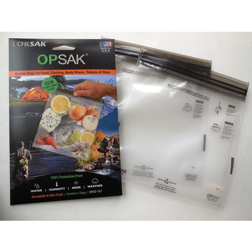 ALOKSAK Aloksak-Opsak-Odourproof/Wateproof Bag Multi Packs Size 7x7 (2pack) ALOKSAK Aloksak-Opsak-Odourproof/Wateproof Bag Multi Packs Size 7x7 (2pack)