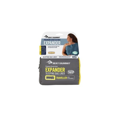 SEA TO SUMMIT SEA TO SUMMIT EXPANDER LINER TRAVELLER WITH PILLOW INSERT, EUCALYPTUS GREEN SEA TO SUMMIT SEA TO SUMMIT EXPANDER LINER TRAVELLER WITH PILLOW INSERT, EUCALYPTUS GREEN