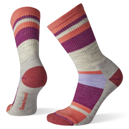 Smartwool Smartwool Hike Light Striped Crew Sock Women’s Smartwool Smartwool Hike Light Striped Crew Sock Women’s