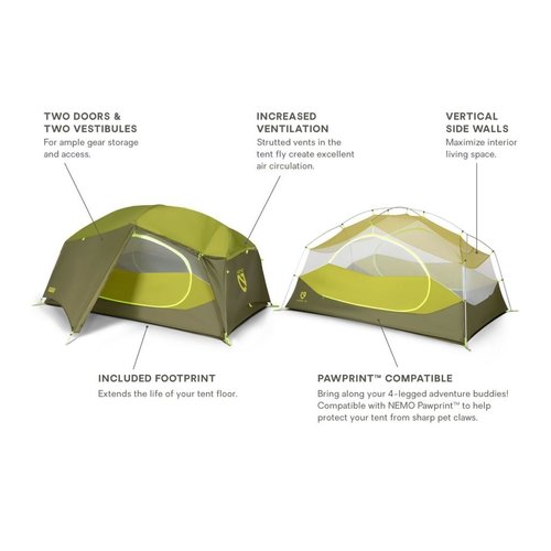 NEMO Nemo Aurora 2p Tent With Footprint