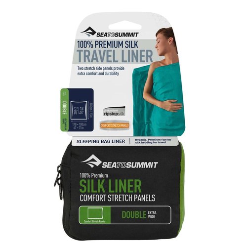 SEA TO SUMMIT Sea To Summit - Double Silk Stretch Liner Navy SEA TO SUMMIT Sea To Summit - Double Silk Stretch Liner Navy