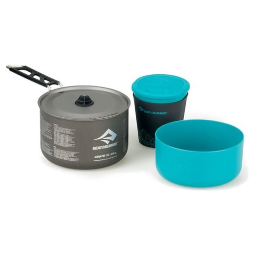 SEA TO SUMMIT Sea To Summit Alpha 1 Pot Cook Set 1.1 (1.2L Pot Plus A Bowl And Insul Mug) SEA TO SUMMIT Sea To Summit Alpha 1 Pot Cook Set 1.1 (1.2L Pot Plus A Bowl And Insul Mug)