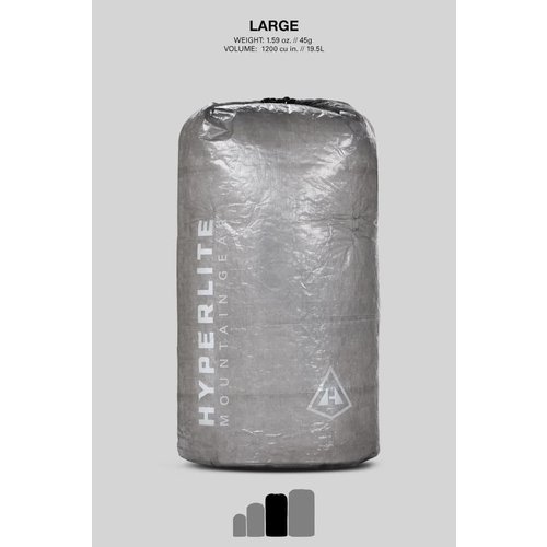 HYPERLITE MOUNTAIN GEAR Hyperlite Mountain Gear Dyneema Roll Top Stuff Sack - Medium 9.4L HYPERLITE MOUNTAIN GEAR Hyperlite Mountain Gear Dyneema Roll Top Stuff Sack - Medium 9.4L