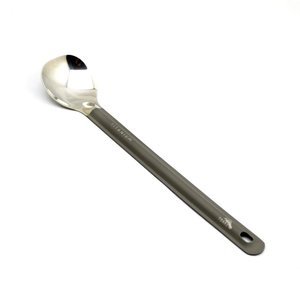 TOAKS Toaks Titanium Long Handled Spoon With Polished Bowl