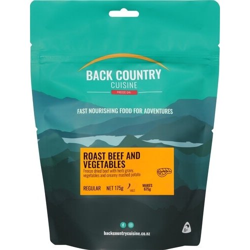 BACKCOUNTRY BACKCOUNTRY ROAST BEEF AND VEGETABLE (REGULAR) BACKCOUNTRY BACKCOUNTRY ROAST BEEF AND VEGETABLE (REGULAR)