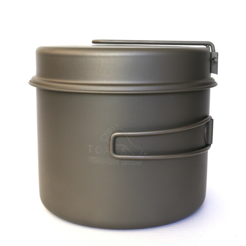 TOAKS Toaks Titanium Pot With Frypan 1600ml TOAKS Toaks Titanium Pot With Frypan 1600ml