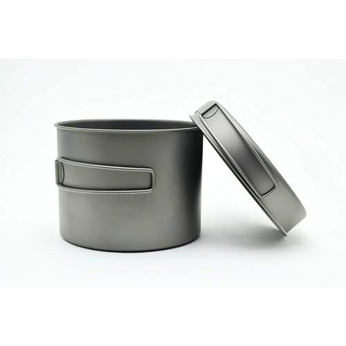 TOAKS Toaks Titanium Pot With Frypan 1300ml TOAKS Toaks Titanium Pot With Frypan 1300ml