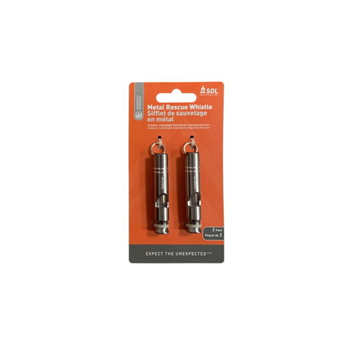 AMK AMK SOL Rescue Metal Whistle 2pk AMK AMK SOL Rescue Metal Whistle 2pk