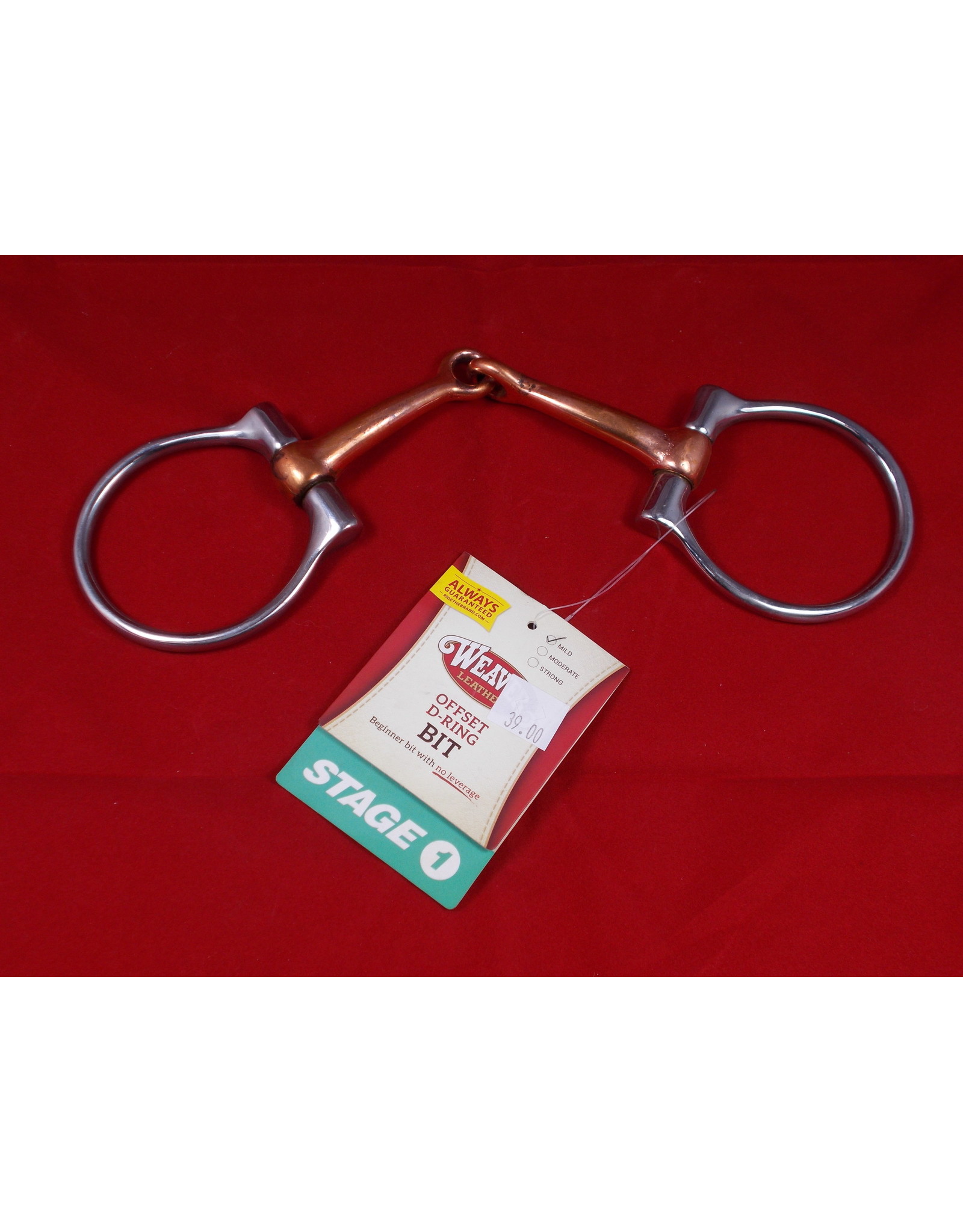 Offset D-Ring Bit - Mild No Leverage 5" Copper Snaffle - Stage 1 - 25-5740