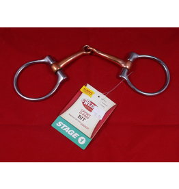 Offset D-Ring Bit - Mild No Leverage 5" Copper Snaffle - Stage 1 - 25-5740