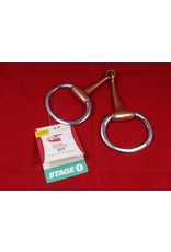 Weaver BIT* SS 5 1/2'' Copper Plated Mouth 2 -3/4'' O ring Full Cheek Snaffle 25-5311