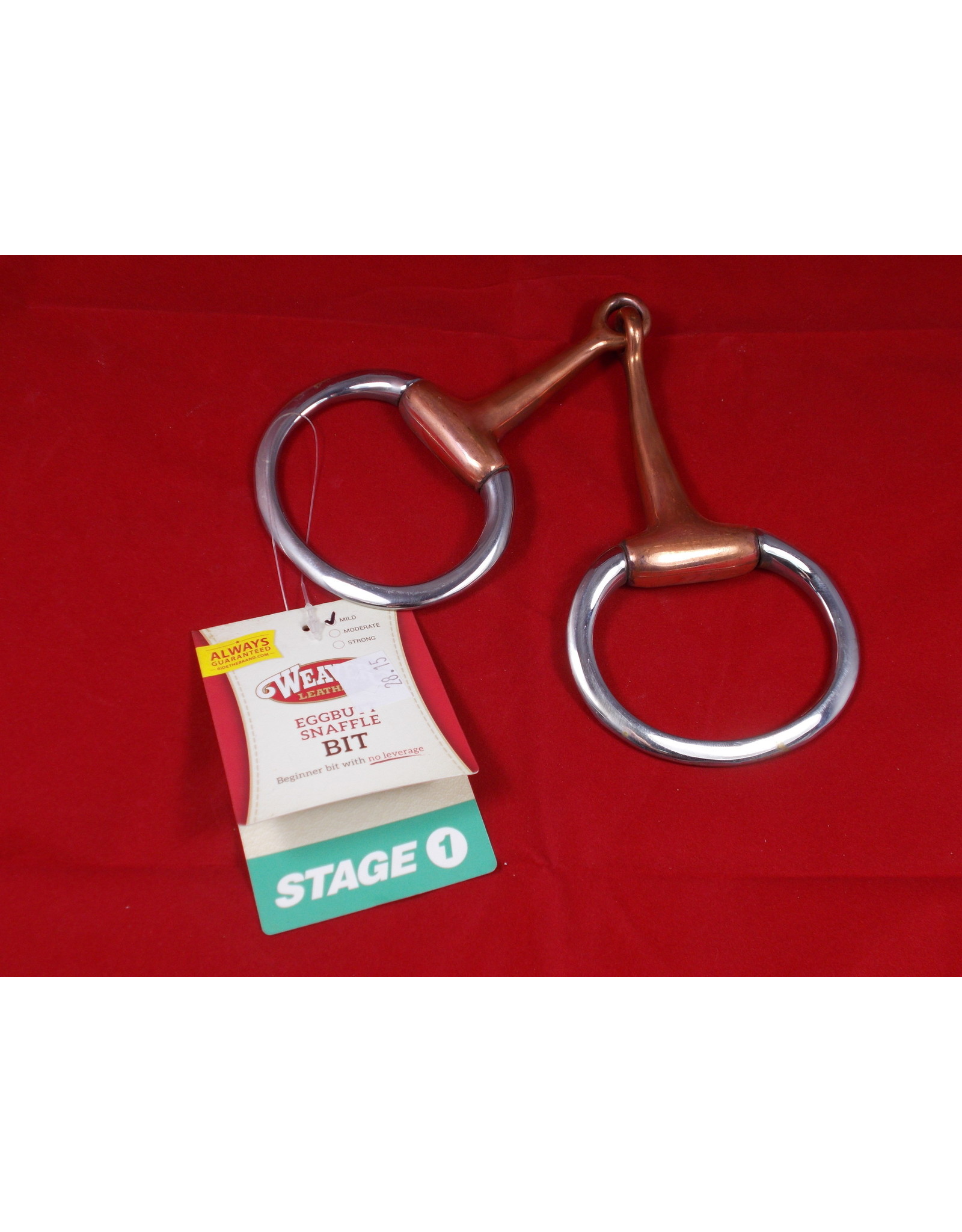BIT* SS 5 1/2'' Copper Plated Mouth 2 -3/4'' O ring Full Cheek Snaffle 25-5311