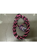 Cow Halter - Cow Poly Rope Halter  - Pink & Black  - 35-7901-pk/bk