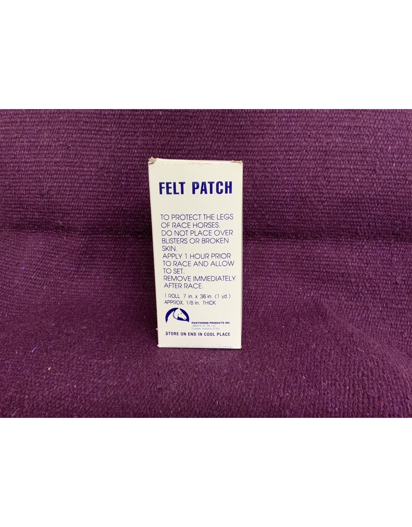 Hawthorne Adhesive Felt Patch (Comes in a case of 24)