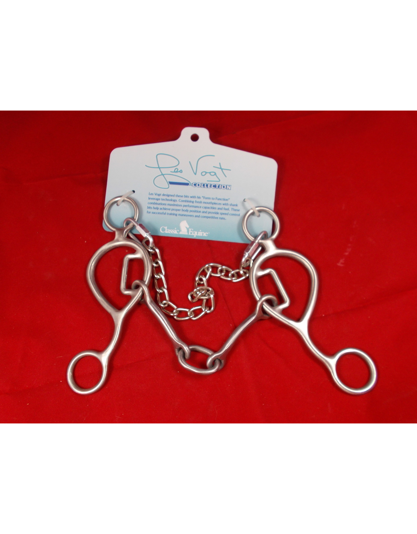 Les Vogt 6 1/2"  Shank O Ring Snaffle Bit -LVBB8 Turbo Collection