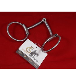 Francois Gauthier Brushed Stainless Steel Ring Snaffle Bit with Sleeves - 255359