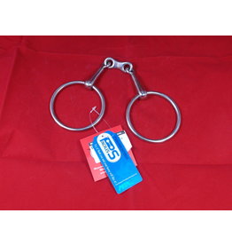 Pinchless Stainless Steel Ring Snaffle Bit with French Link Mouth Ring - 255413-52