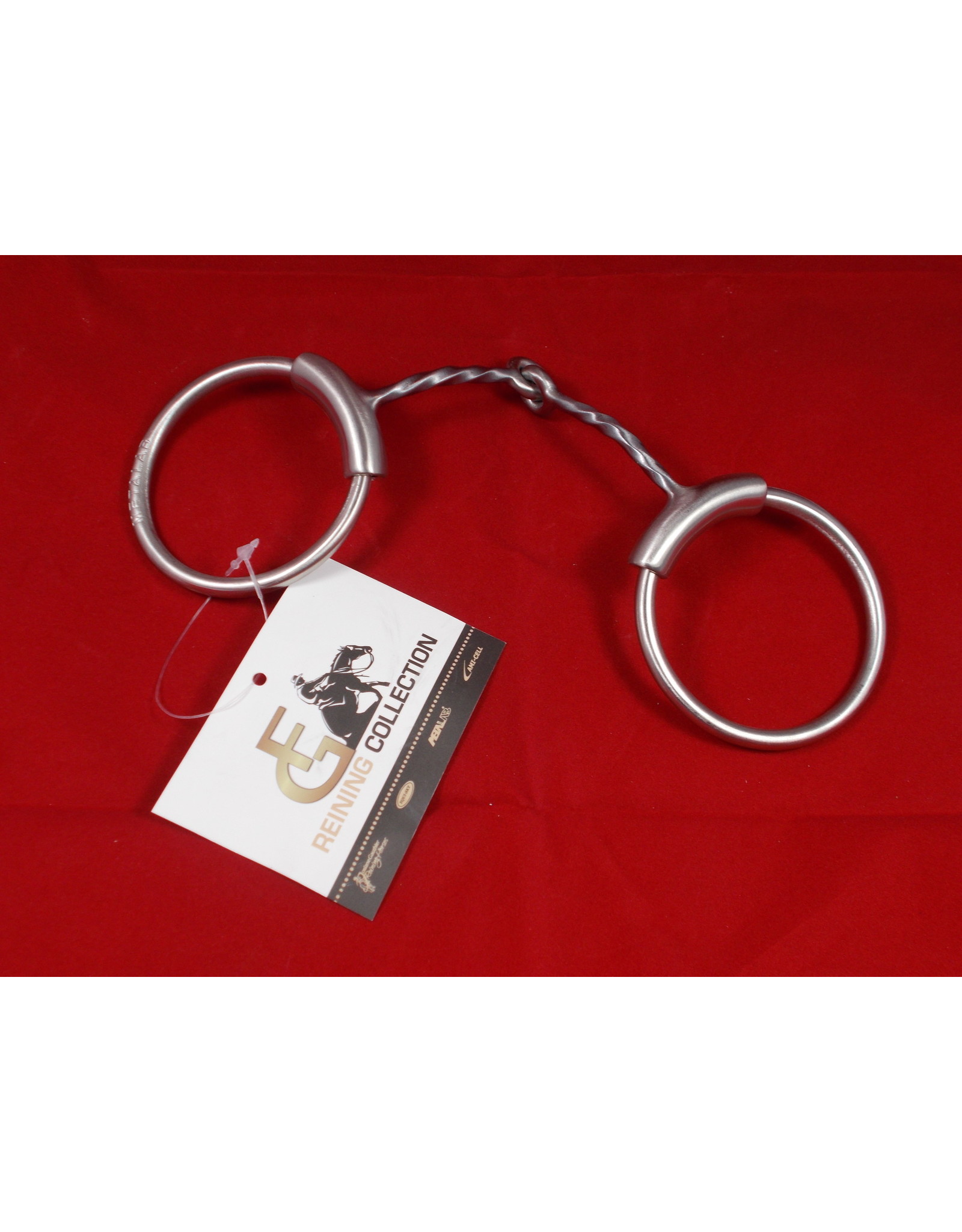 Bit* Brushed Slow Twist Snaffle. MP 5 1/8, CP Loose Ring - #255341
