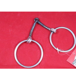 BIT* Loose Ring Snaffle - Black Steel - Copper Inlay - 2 3/4" Rings - #255441-50