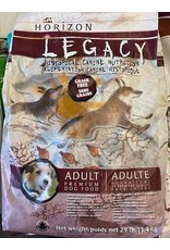 HORIZON LEGACY*Dog Food Adult -20+bpy (but 2pp) Grain Free Dog Food -  (Maroon/White bag) Chicken,Salmon, Turkey- 11.4kg 25lb 4900138  (C-CAN) -*Discontinued*