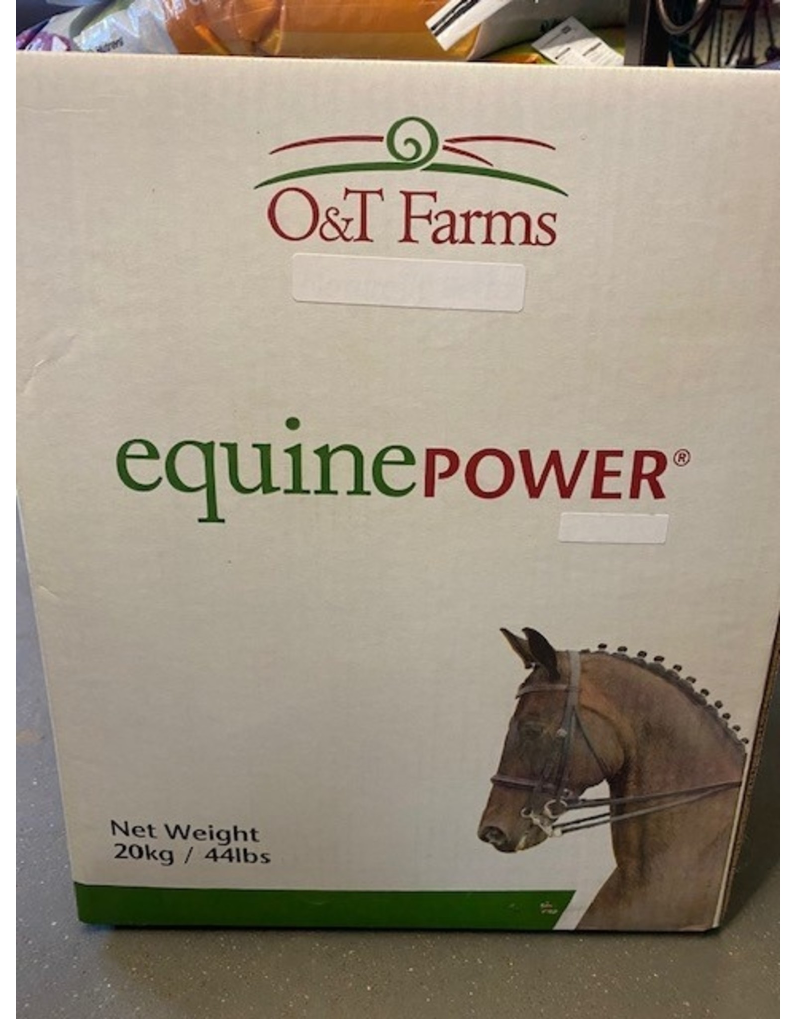 Equine Power 20kg -NSC 13% - CP 19.1%, Fat 28.2%,  Fiber 16.1% - Moisture Content 8%  - Low NSC , Weight Gain