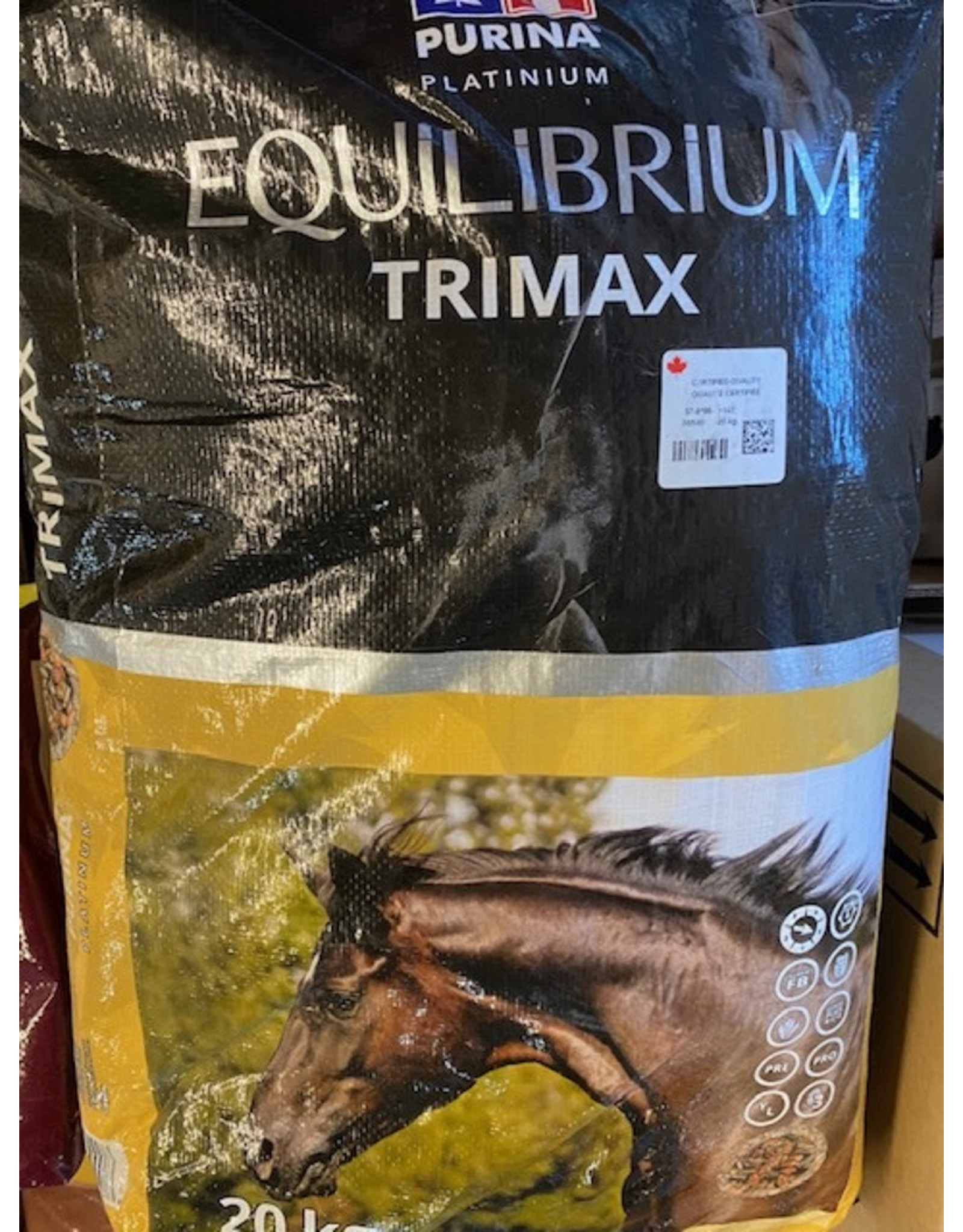 Purina PURINA EQUILIBRIUM TRIMAX 20 KG - CP35540 - NSC 22% - CP 12%, Fat 12%, Fiber 15% - Energy-dense, multi-particle feed - Intended for hard-keepers and performance horses (C-CAN)