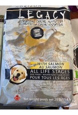 HORIZON LEGACY* Dog Food GRAIN FREE -30bpy Salmons, -  (Grey/Black Bag) All Life Stages 11.4kg /25lb  White Fish, Fruit, Veges    *9999P DNR    4900171 (C-CAN)