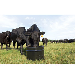 Crystalyx MINERAL-LYX - Steel 250lbs - Basic mineral and no Protein for producers with high quality forage who just need minerals and vitamins  Calcium 4.0% Phosphorus 4.0% Mag. 3.0% Vitamin A, Min	220,000 IU/kg Vitamin D-3, Min	22,000 IU/kg Vitamin E, Min220 IU/kg