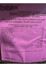 Crystalyx SWEET14% Mineral Any species - 60lbs P- Protein 14% Fat 4% Fiber 4% ** safe for cattle, horses, sheep and goats