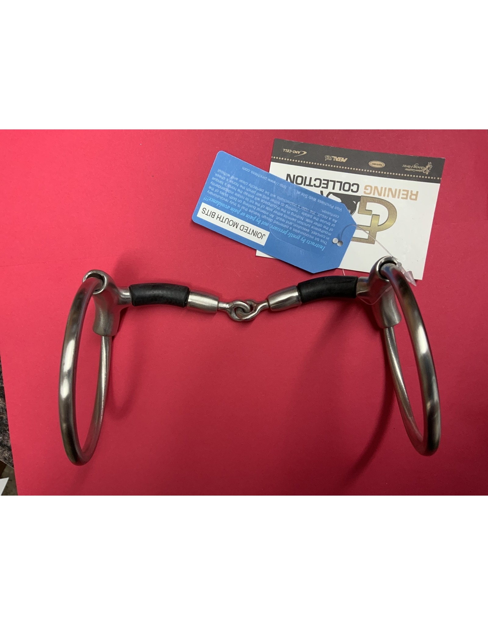 Francois Gauthier O-ring Pinchless Snaffle Bit w/Rubber Covered Bars 5 1/8" 255153