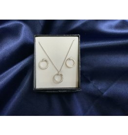 Montana Silversmith Necklace/ Earring - Circle Diamond JS4381 - Montana Silversmiths