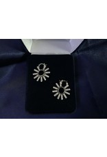 Montana Silversmith Earrings - CZ Spur Rowel Hoop - Montana Silversmiths