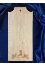 Wooden Cutting Board Western Boot