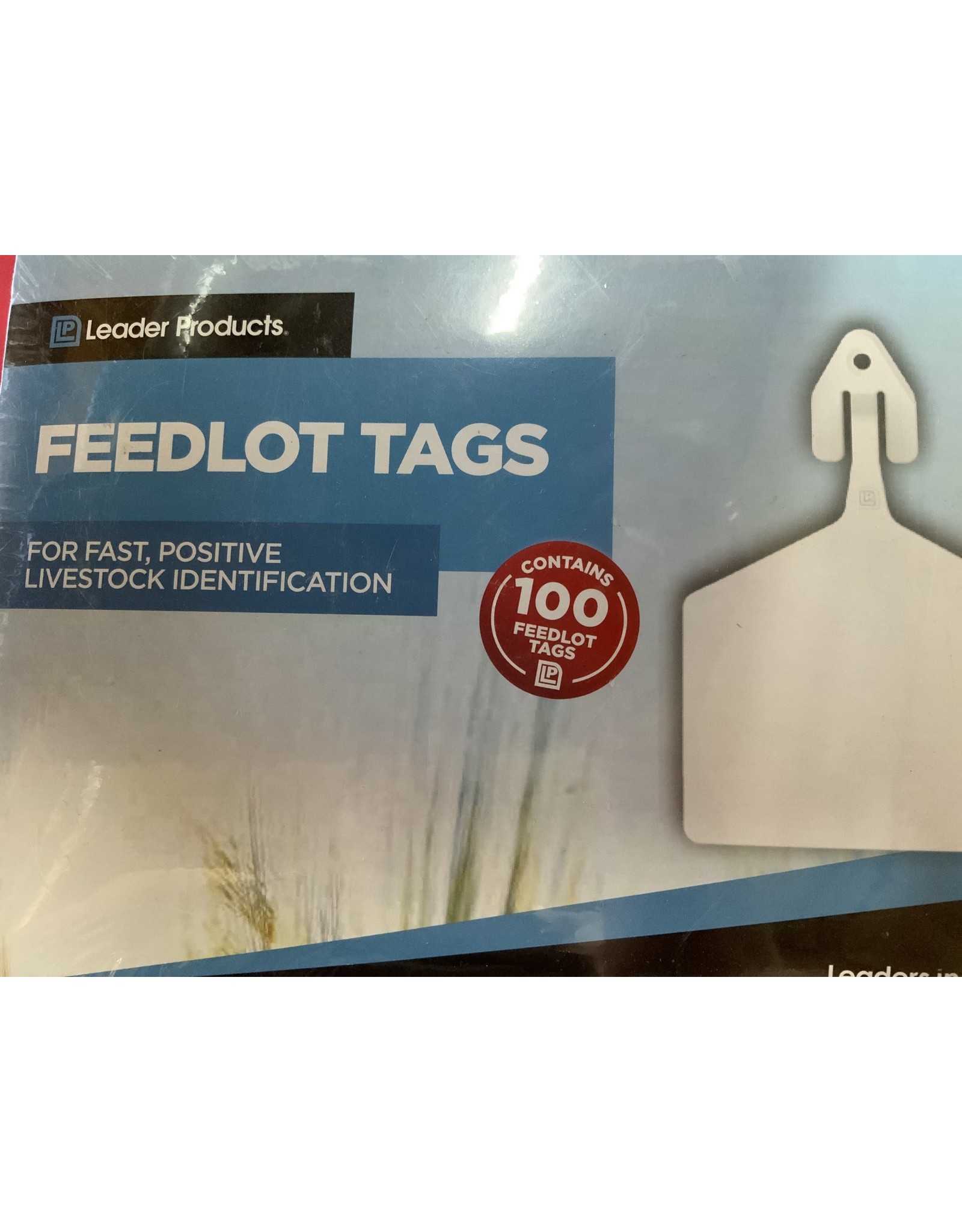 Leader TAG* LEADER FEEDLOT TAGS 100 - White FT8